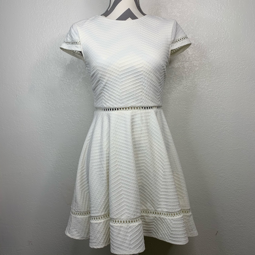 City Studio White with embroidery dress